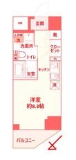 スパシエイラーレ横浜の間取図