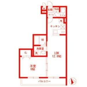 拡大写真:Espoir Mason K. 3階302の間取り
