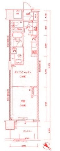 拡大写真：LA.PRYLE新横浜 3階325の間取り