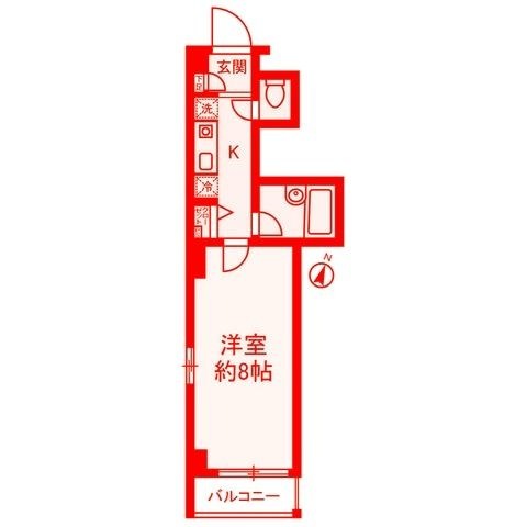 拡大写真:Camp Nou.ST 3階302の間取り