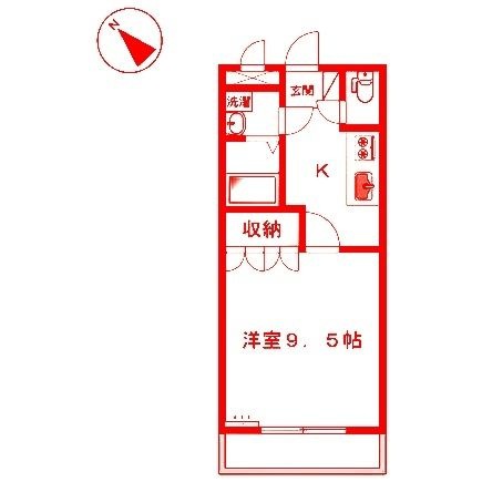 拡大写真:フラワリーヒル 3階303の間取り