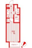 横浜市中区吉田町の間取図