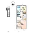 写真:Shinogoze House 2階208の間取図