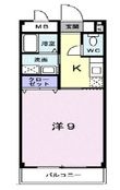 写真:Demain 4階402の間取図
