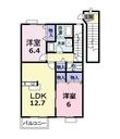 グラン・クール　Ａの間取図