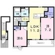 トレインビュー船穂Aの間取図