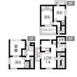 熊野町貸家の間取図