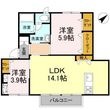 フレグランス原 B棟の間取図