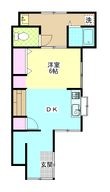 東門町借家の間取図