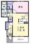 ハピネス Bの間取図