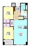 鳥生レジデンスⅠの間取図