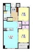 鳥生レジデンスⅠの間取図
