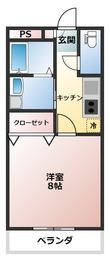 フロントハウス阿賀の間取図
