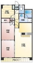 第3阿賀中央ハイツの間取図