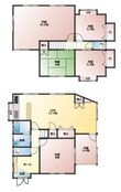 焼山中央2丁目借家の間取図