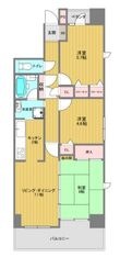 呉三条1丁目分譲賃貸マンションの間取図