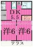 野々下ハイムBの間取図