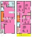 Ｋｏｌｅｔ江戸川台〜コレットエドガワダイ〜の間取図