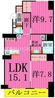 T’s garden北柏 2号棟の間取図