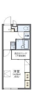レオパレスサンハイムⅢの間取図