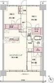 クレストフォルム柏サウスウイングの間取図