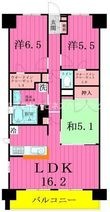 クレストフォルム柏サウスウイングの間取図