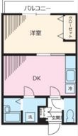 スタジオ北柏の間取図