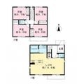 流山市加戸建貸家　Ａ棟の間取図