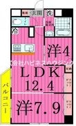 INSURANCE(インシュランス)BLDG.(ビルディング)VI(シックス)大山の間取図