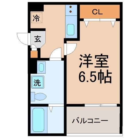 拡大写真:尼崎市武庫之荘本町2丁目 3階303の間取り