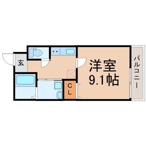 拡大写真:尼崎市南塚口町8丁目 2階201の間取り
