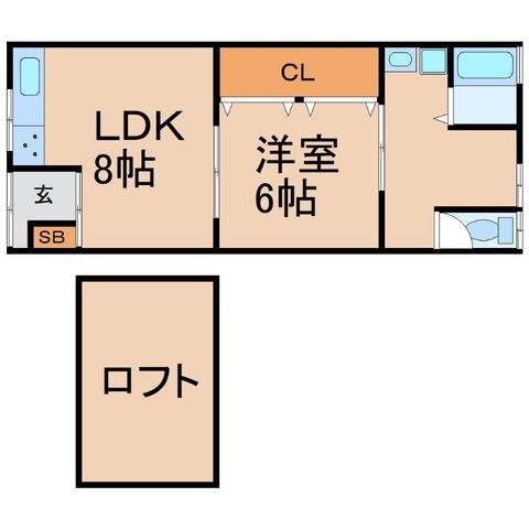 拡大写真:尼崎市西本町7丁目 1階1の間取り