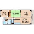尼崎市武庫之荘1丁目の間取図