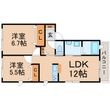 尼崎市武庫之荘3丁目の間取図