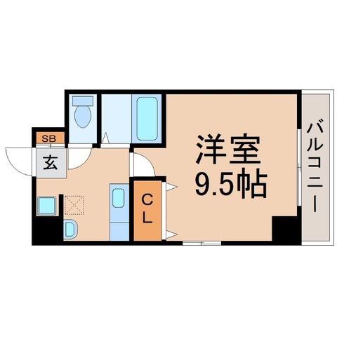 拡大写真:尼崎市南塚口町8丁目 3階303の間取り