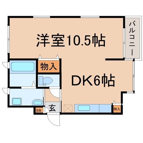拡大写真:尼崎市武庫之荘本町2丁目 2階202の間取り
