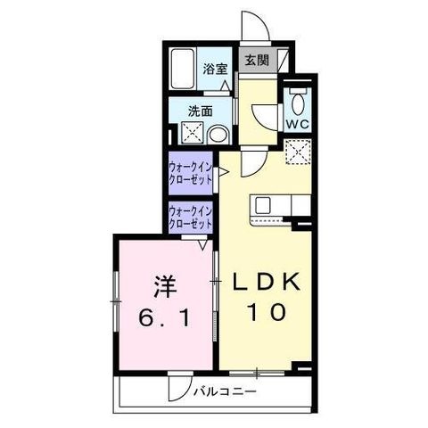 拡大写真:尼崎市神崎町 2階206の間取り