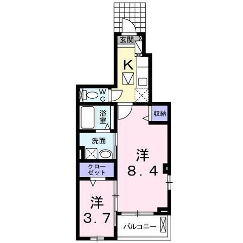 拡大写真:宝塚市山本丸橋1丁目 1階101の間取り