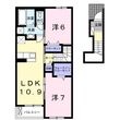 アベニール ジャルダンの間取図