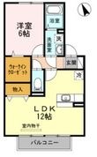 東一宮グリーンハイツⅡ B棟の間取図