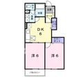 プリムロードBの間取図