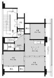 ビレッジハウス中央1号棟の間取図