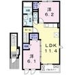 ラヴィータ Ⅱの間取図