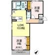 ケセラ B棟の間取図