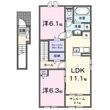 カルム木次Ⅱの間取図