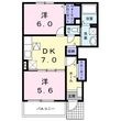 ボヌール ワイデAの間取図