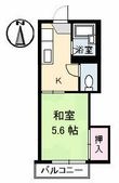 コーポKⅡの間取図