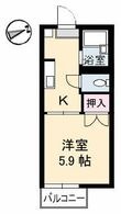 スィングル城北の間取図