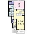レイク　ルイーズ　Ａの間取図