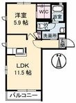 グランディールⅢの間取図